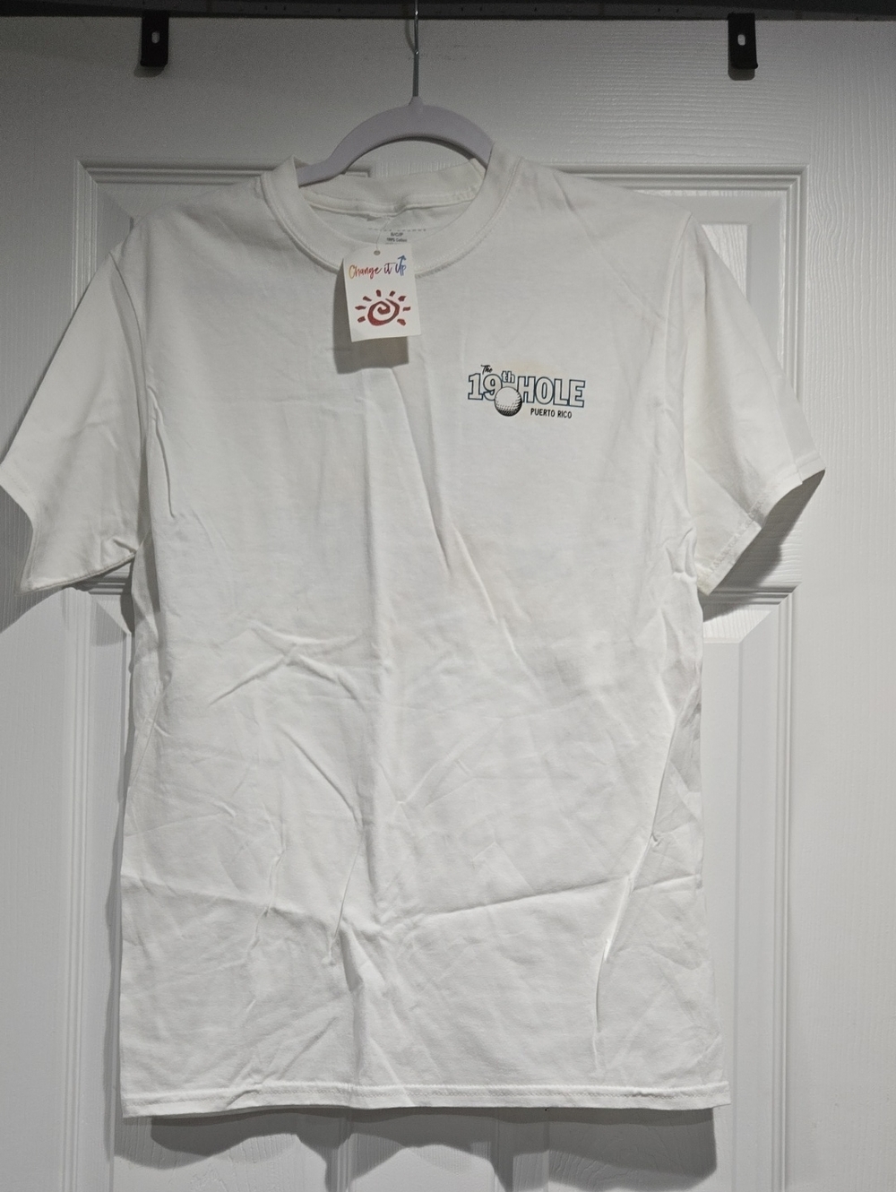 Del Sol 19th Hole White Short Sleeve Tee - Puerto Rico